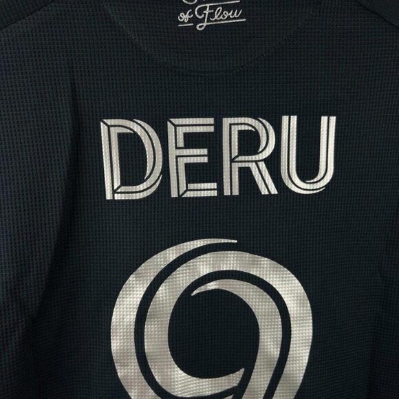 San Diego FC Deru #9 MLS 2025 Adidas Authentic Home Jersey Men’s L Navy Blue - Picture 2 of 11